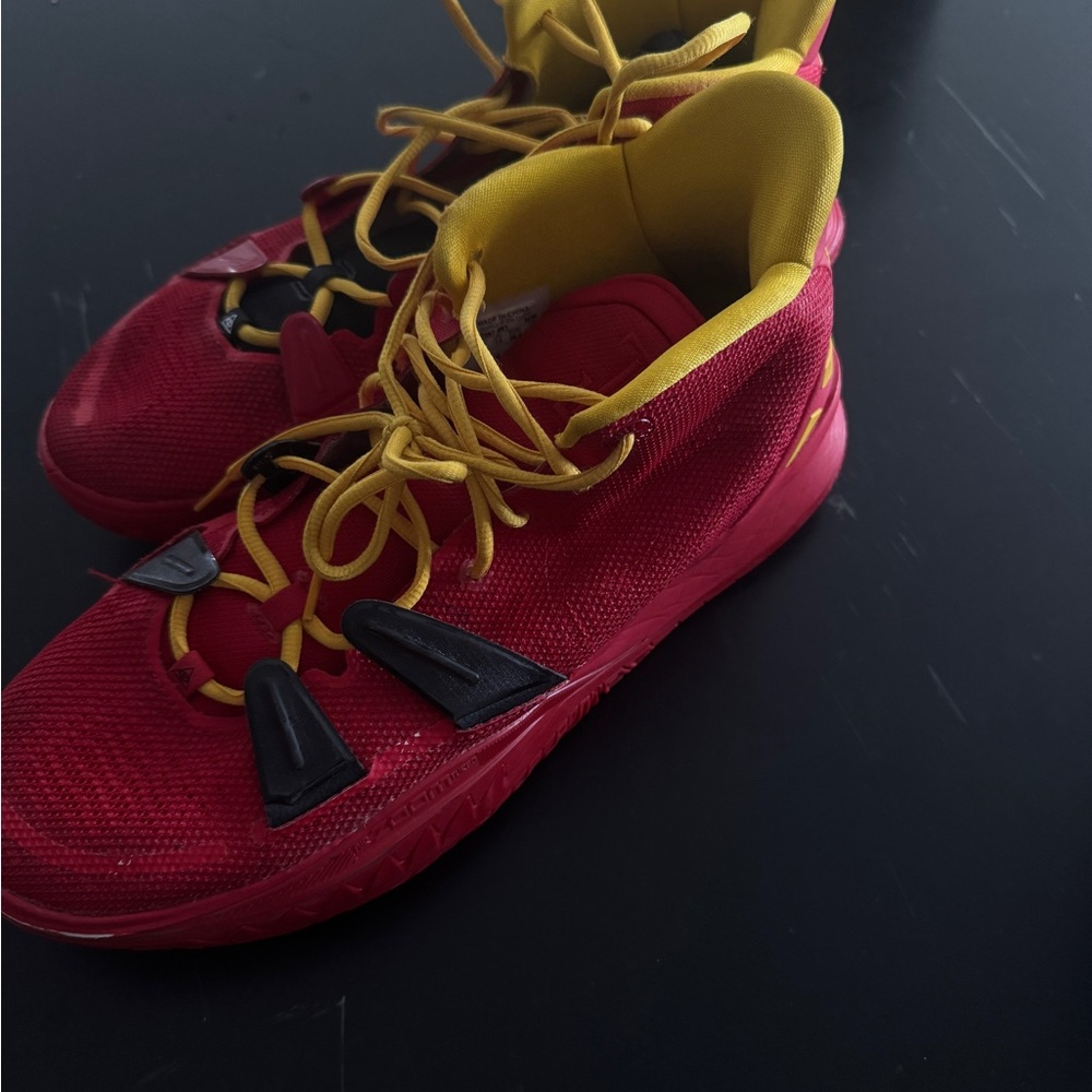 Nike Red and Yellow Athletic Shoes Sporty Design
